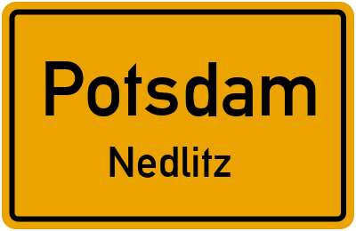 Ortsschild Potsdam Nedlitz