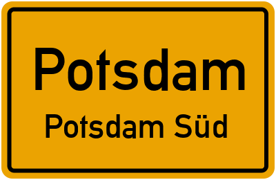 Straßenverzeichnis Potsdam Potsdam Süd