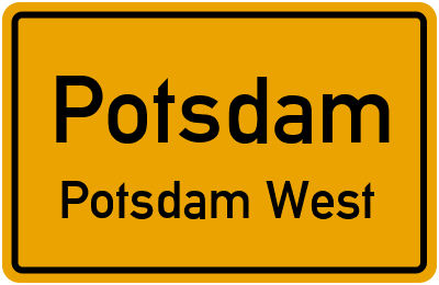 Straßenverzeichnis Potsdam Potsdam West