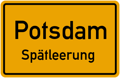 Briefkasten mit Abendleerung in Potsdam