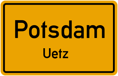 Ortsschild Potsdam Uetz
