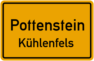 Straßenverzeichnis Pottenstein Kühlenfels