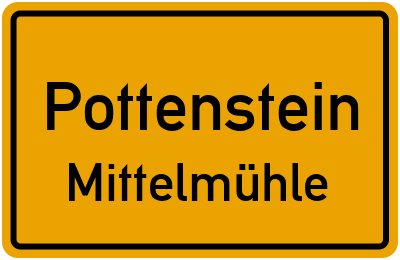 Straßenverzeichnis Pottenstein Mittelmühle