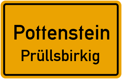 Straßenverzeichnis Pottenstein Prüllsbirkig