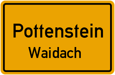 Straßenverzeichnis Pottenstein Waidach