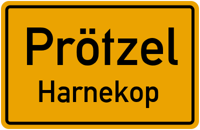 Straßenverzeichnis Prötzel Harnekop