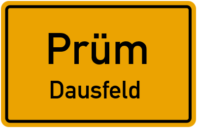 Straßenverzeichnis Prüm Dausfeld