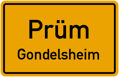 Straßenverzeichnis Prüm Gondelsheim