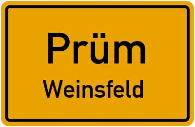 Straßenverzeichnis Prüm Weinsfeld