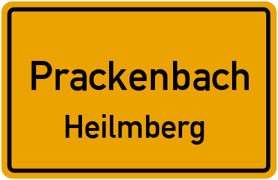 Ortsschild Prackenbach Heilmberg
