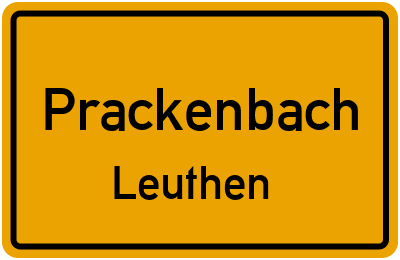 Straßenverzeichnis Prackenbach Leuthen