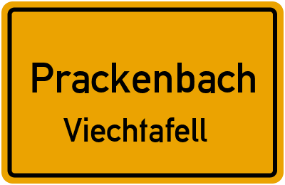 Ortsschild Prackenbach Viechtafell