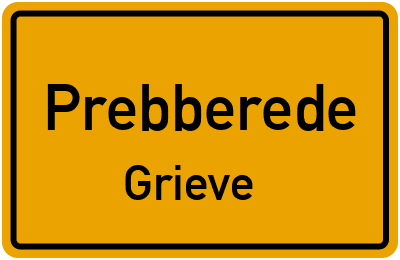 Straßenverzeichnis Prebberede Grieve