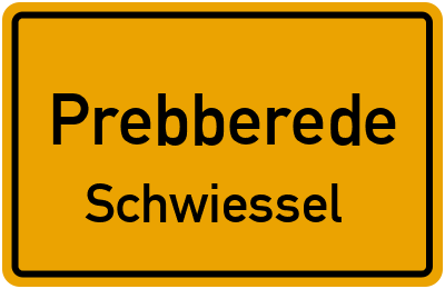 Straßenverzeichnis Prebberede Schwiessel