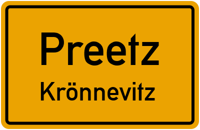 Straßenverzeichnis Preetz Krönnevitz
