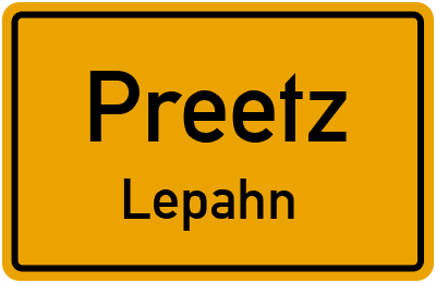 Straßenverzeichnis Preetz Lepahn