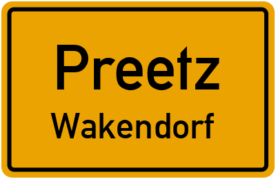 Straßenverzeichnis Preetz Wakendorf