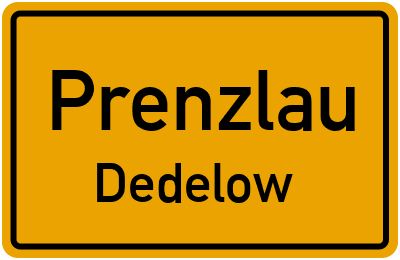 Straßenverzeichnis Prenzlau Dedelow