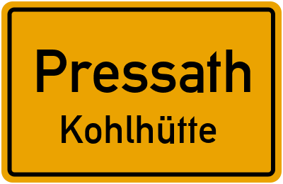 Straßenverzeichnis Pressath Kohlhütte