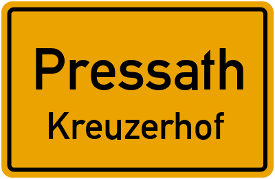 Straßenverzeichnis Pressath Kreuzerhof