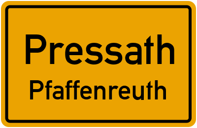 Straßenverzeichnis Pressath Pfaffenreuth