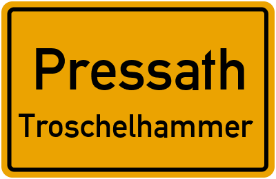 Straßenverzeichnis Pressath Troschelhammer