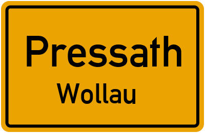 Straßenverzeichnis Pressath Wollau