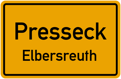 Straßenverzeichnis Presseck Elbersreuth