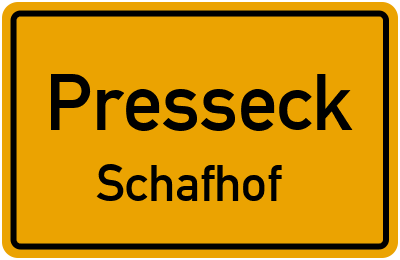 Straßenverzeichnis Presseck Schafhof