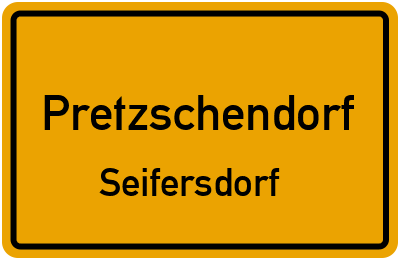Straßenverzeichnis Pretzschendorf Seifersdorf