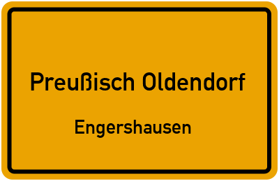 Straßenverzeichnis Preußisch Oldendorf Engershausen