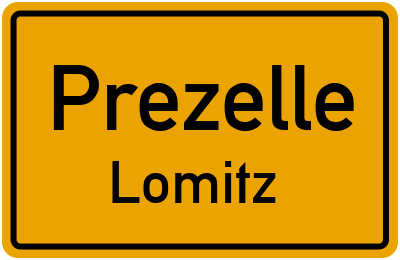 Ortsschild Prezelle Lomitz