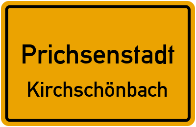 Straßenverzeichnis Prichsenstadt Kirchschönbach