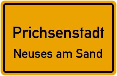 Straßenverzeichnis Prichsenstadt Neuses am Sand