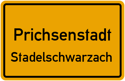Straßenverzeichnis Prichsenstadt Stadelschwarzach