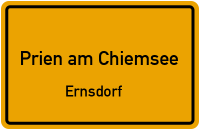 Straßenverzeichnis Prien am Chiemsee Ernsdorf