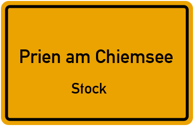Straßenverzeichnis Prien am Chiemsee Stock