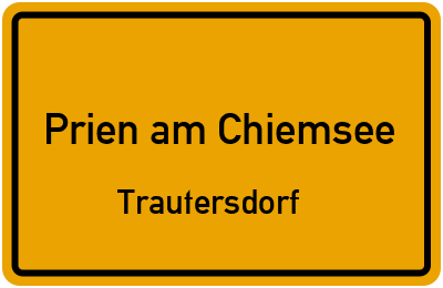 Straßenverzeichnis Prien am Chiemsee Trautersdorf