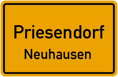Straßenverzeichnis Priesendorf Neuhausen