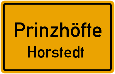 Straßenverzeichnis Prinzhöfte Horstedt