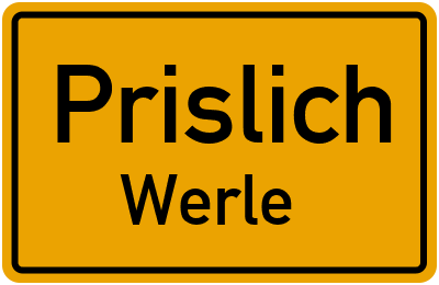 Straßenverzeichnis Prislich Werle