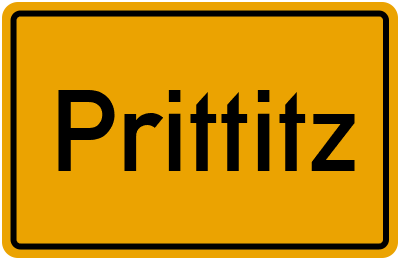 Ortsschild von Gemeinde Prittitz in Sachsen-Anhalt