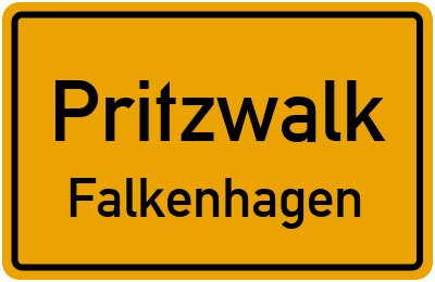 Straßenverzeichnis Pritzwalk Falkenhagen