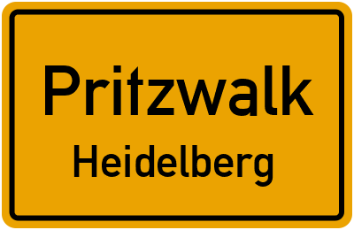 Straßenverzeichnis Pritzwalk Heidelberg