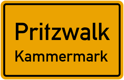 Straßenverzeichnis Pritzwalk Kammermark