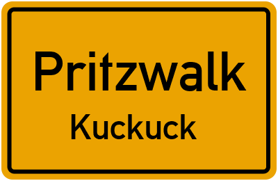 Straßenverzeichnis Pritzwalk Kuckuck