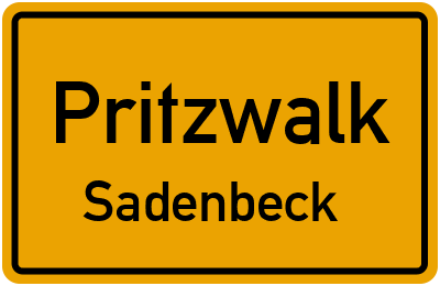 Straßenverzeichnis Pritzwalk Sadenbeck