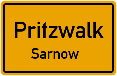 Straßenverzeichnis Pritzwalk Sarnow