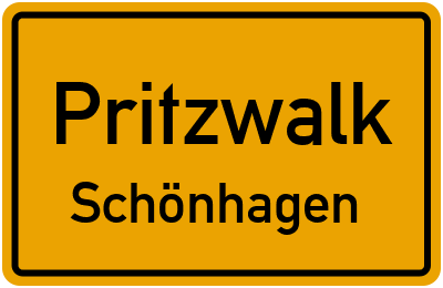 Straßenverzeichnis Pritzwalk Schönhagen