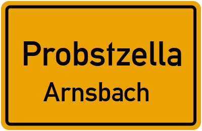 Ortsschild Probstzella Arnsbach